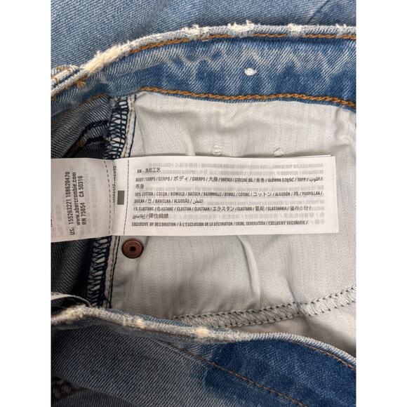 Abercrombie & Fitch Jeans 27 / 4 Womens 90s Slim Straight Cross Button Denim - Picture 7 of 7